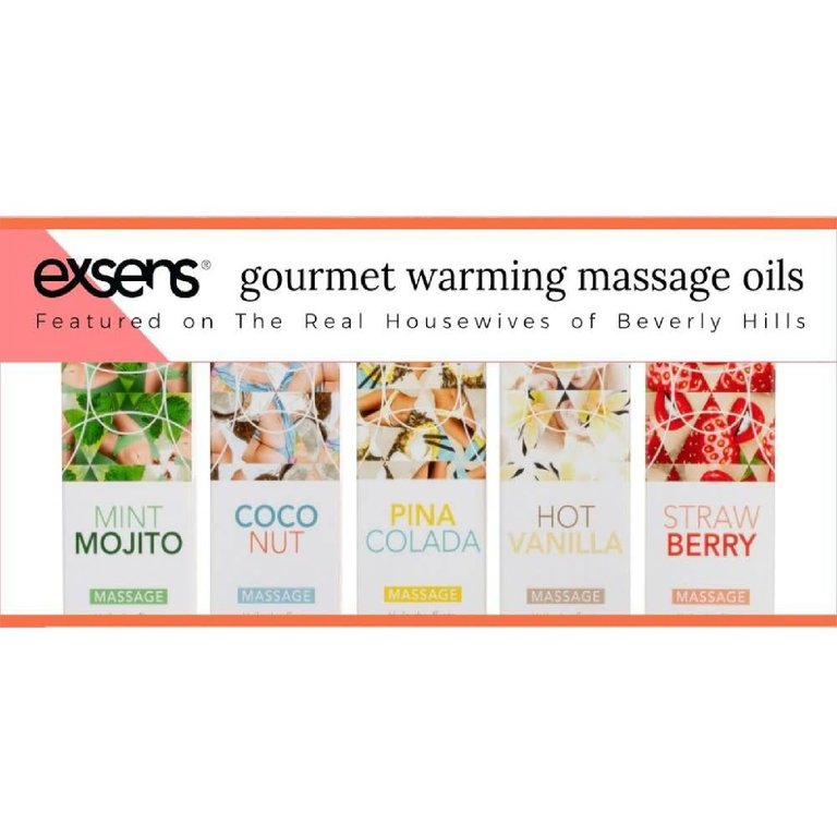 Exsens Warming Flavored Massage Oils 50ml