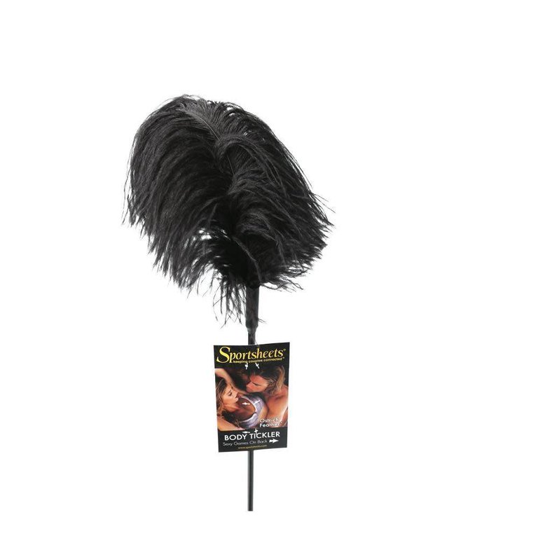 Sportsheets Ostrich Feather Black Tickler