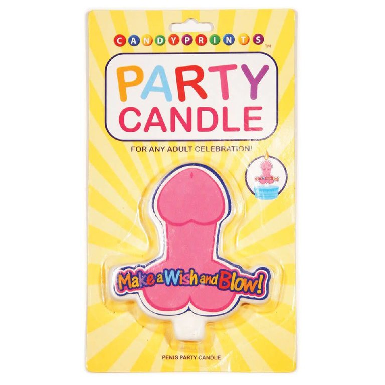 Candyprints Party Candle - Make a Wish and Blow (Penis)