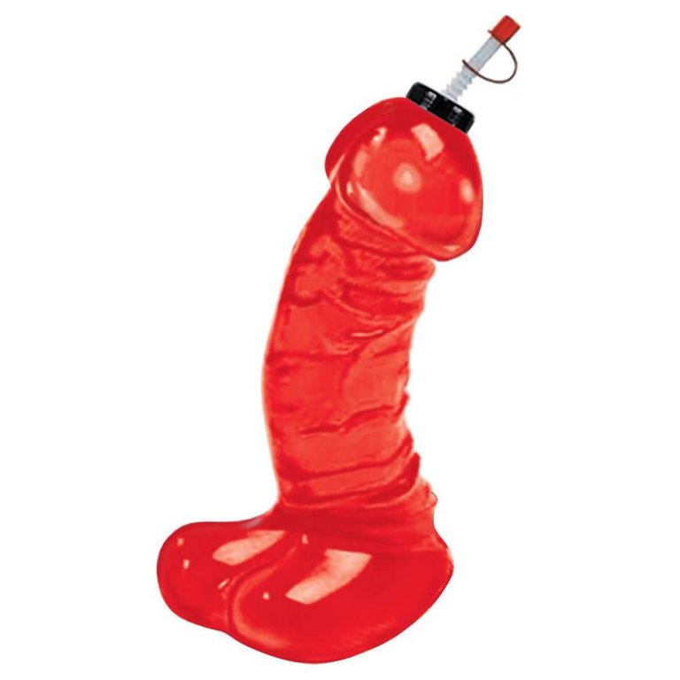Hott Products Big Dicky Chug Sports Bottle - Red - 16 oz.