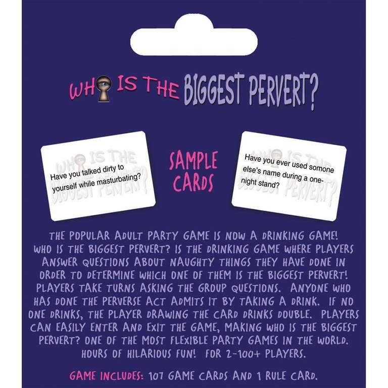 Kheper Games Who Is The Biggest Pervert? Card Game