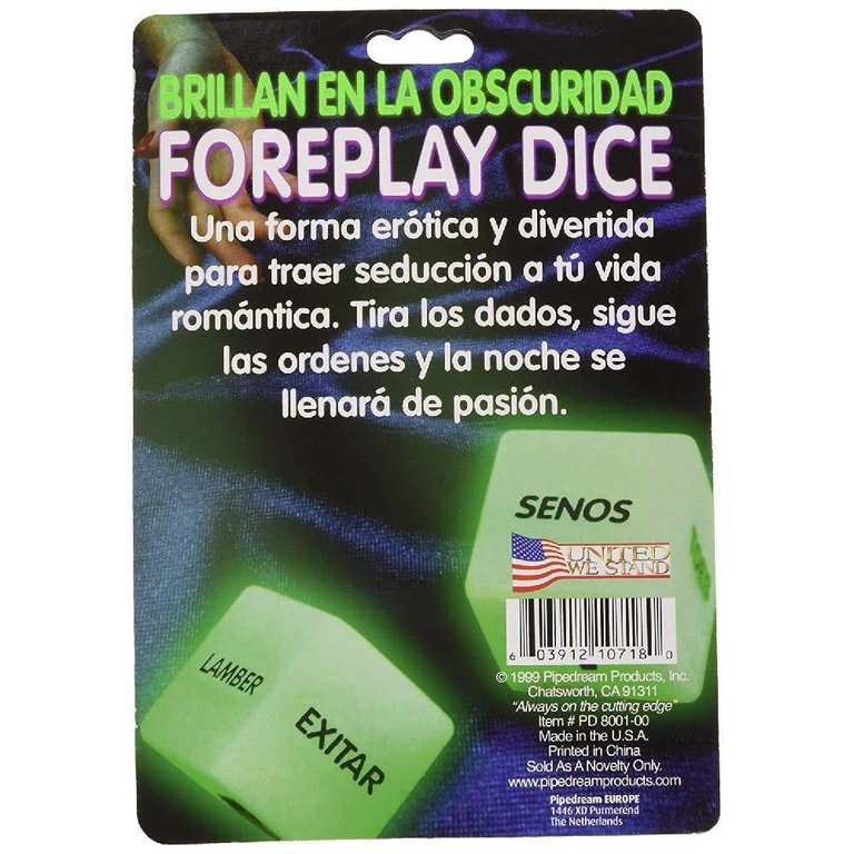 Pipedream Foreplay Dice - Spanish Version