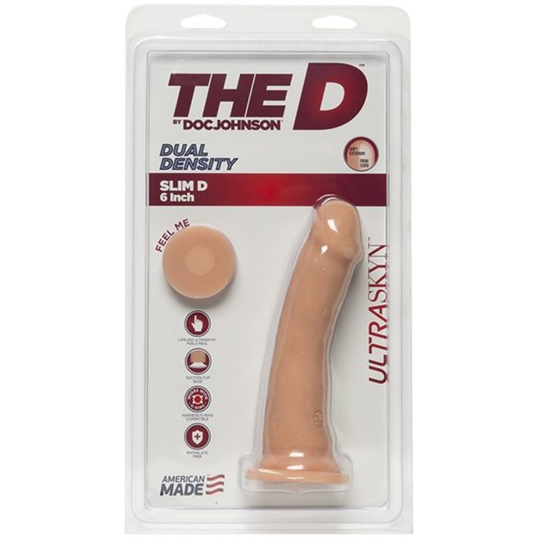 Doc Johnson The D - Slim D 6 Inch Vanilla