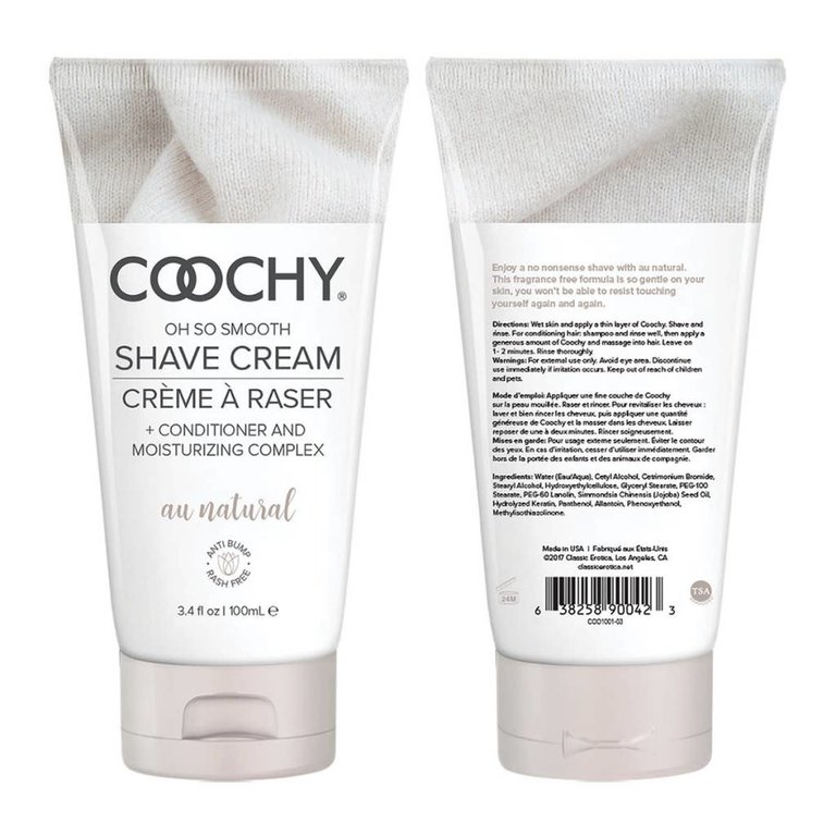 Coochy Shave Cream - Au Natural - 3.4 oz