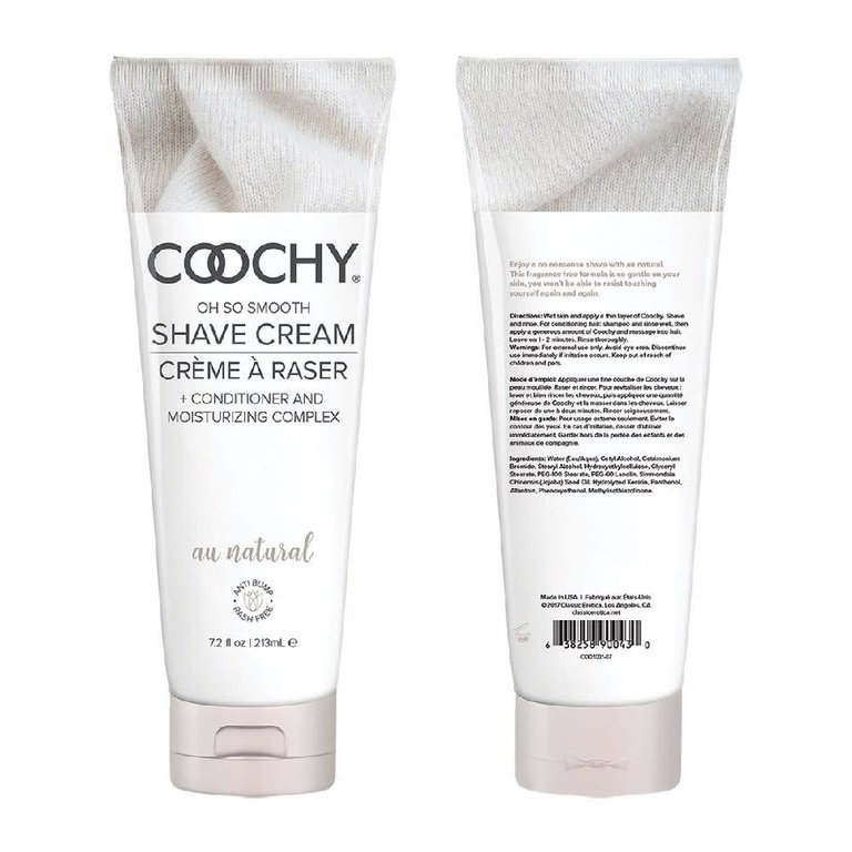 Coochy Shave Cream - Au Natural - 7.2 oz