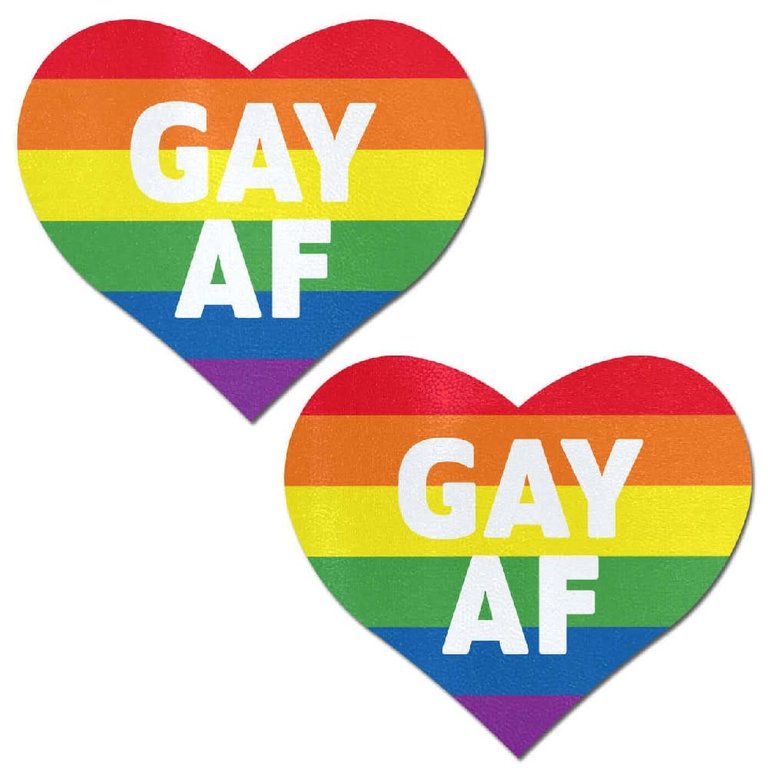 Pastease Rainbow "Gay AF" Pasties