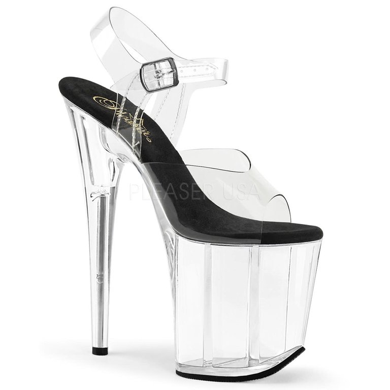 Clear Strap Clear Heel 8