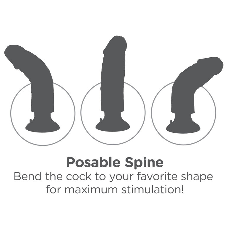 Pipedream King Cock Vibrating with Posable Spine