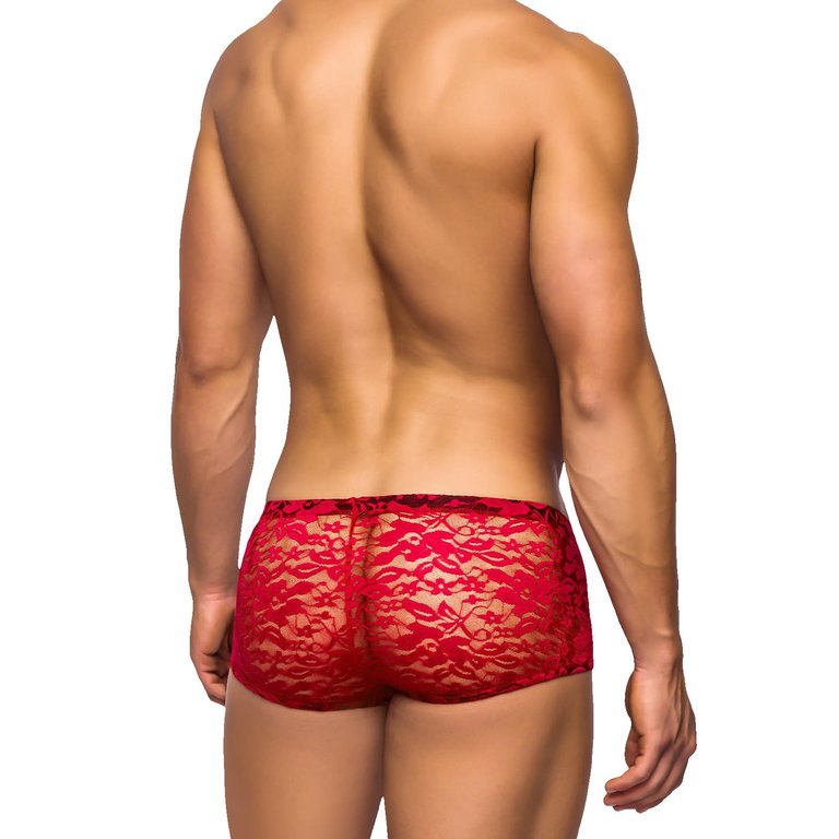 Male Power Mini Short Stretch Lace