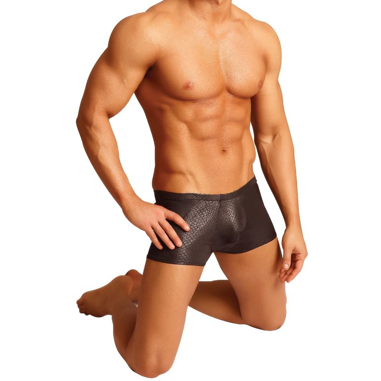 Male Power Mini Short Black Cobra