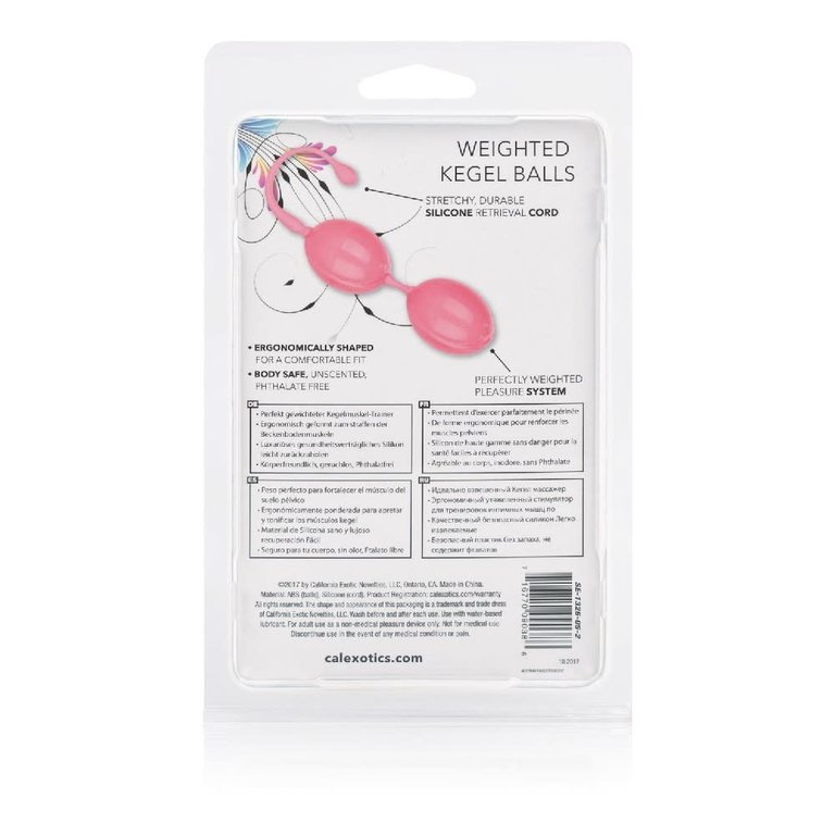 CalExotic Weighted Kegel Balls - Pink