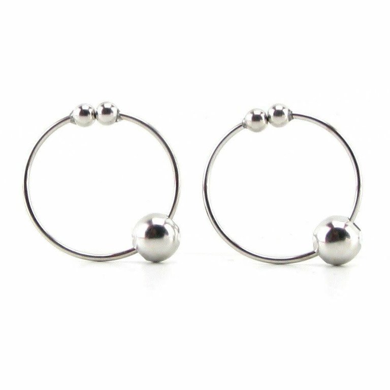 Pipedream Bull Nipple Rings - Silver