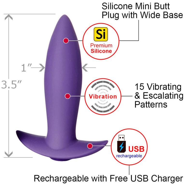 Sensuelle Rechargeable Vibrating Butt Plug