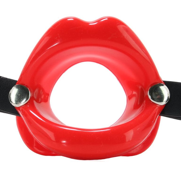 Sportsheets Silicone O-Ring Lips Gag - Red