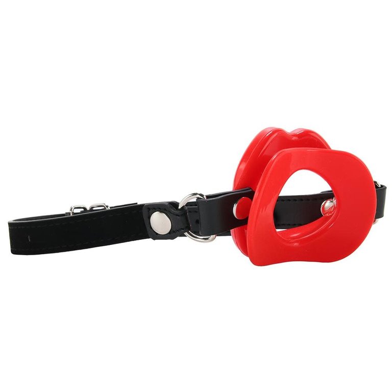 Sportsheets Silicone O-Ring Lips Gag - Red