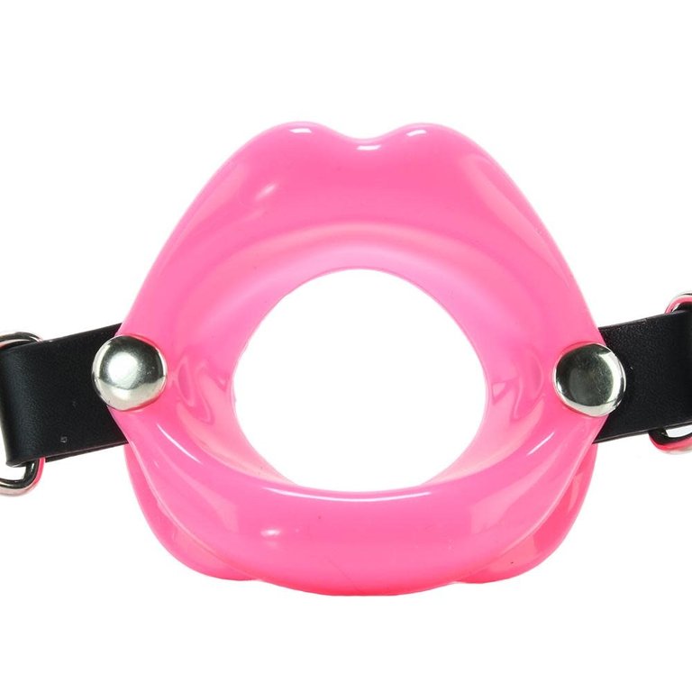 Sportsheets Silicone O-Ring Lips Gag - Pink