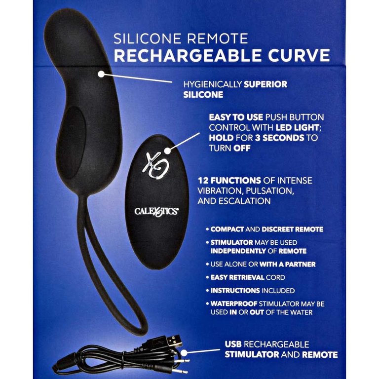 CalExotic Silicone Remote Rechargeable Curve