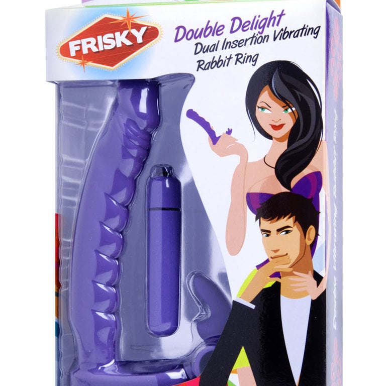 XR Brand Double Delight Dual Insertion Cock Ring