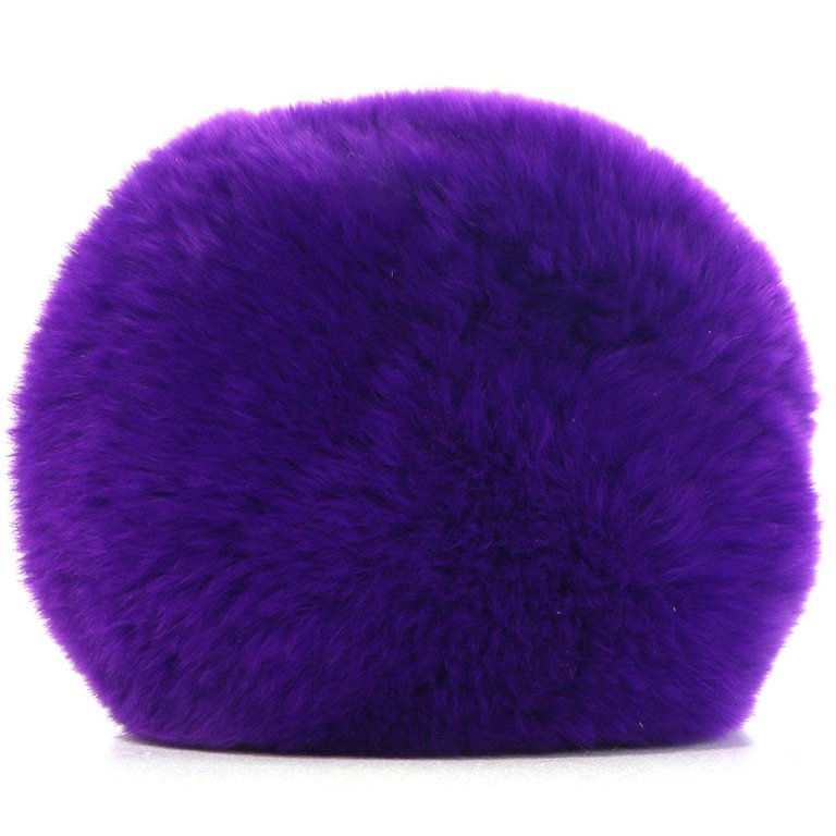 Sportsheets Silicone Bunny Tail Plug - Purple Puff