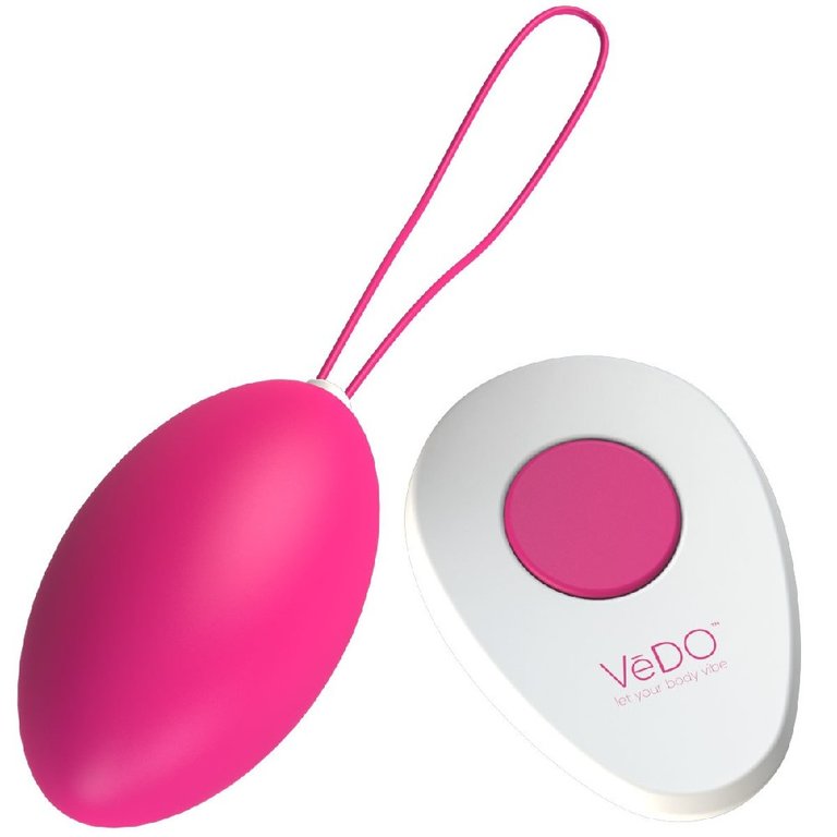 Vedo Peach Remote Vibrating Kegel Ball