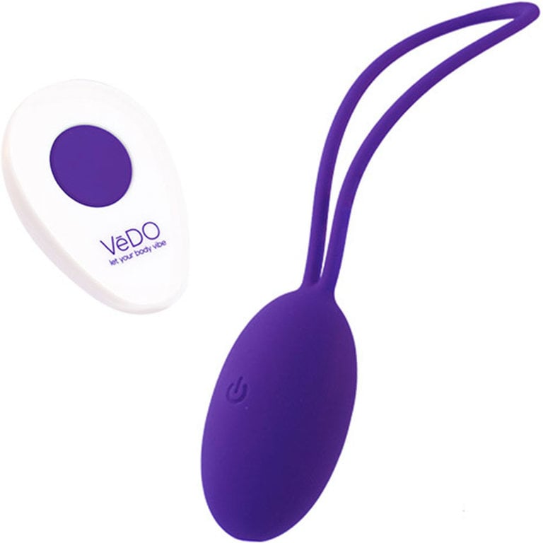 Vedo Peach Remote Vibrating Kegel Ball