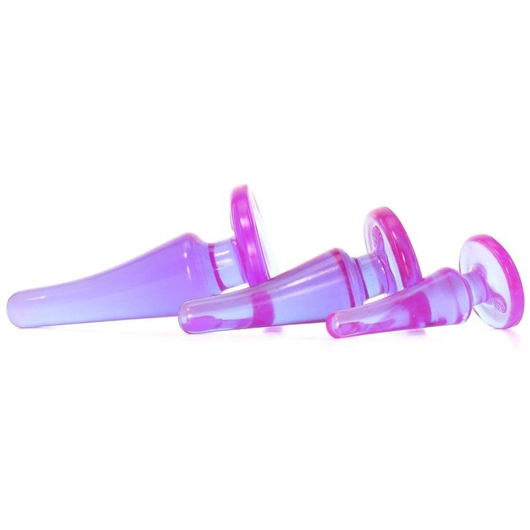 Doc Johnson Crystal Jellies Anal Initiation - Purple