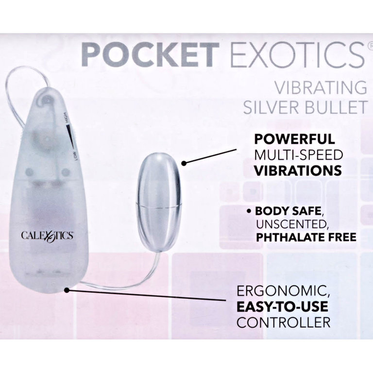 CalExotic Pocket Exotics Vibrating Silver Bullet