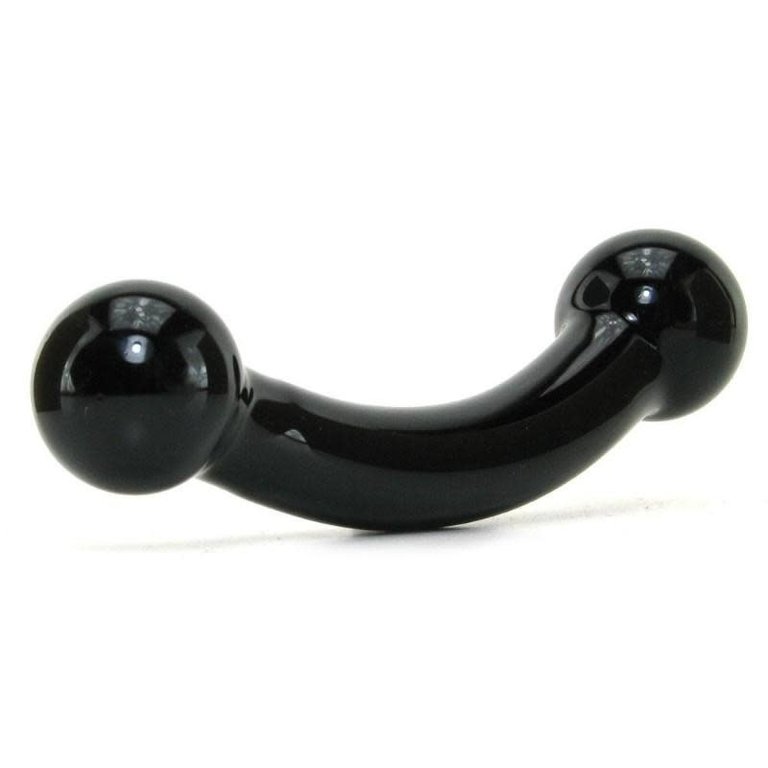 Glas Double Bull Black Glass Dildo