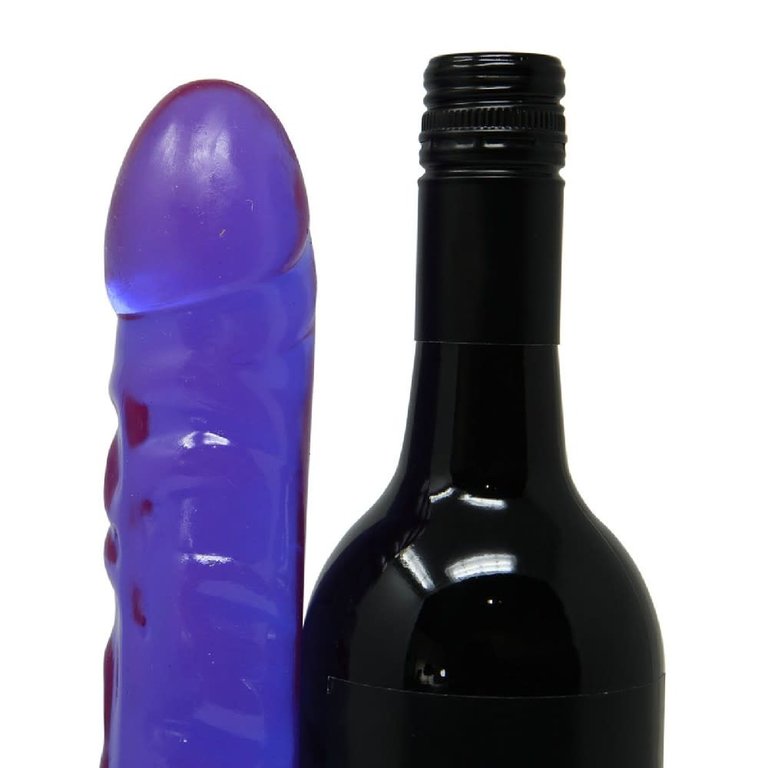 Doc Johnson Crystal Jellies 18-inch Double Dildo - Purple