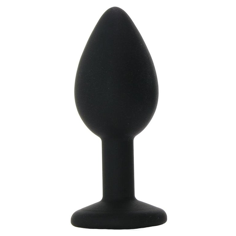 Shots Silicone Diamond Plug Black - Small