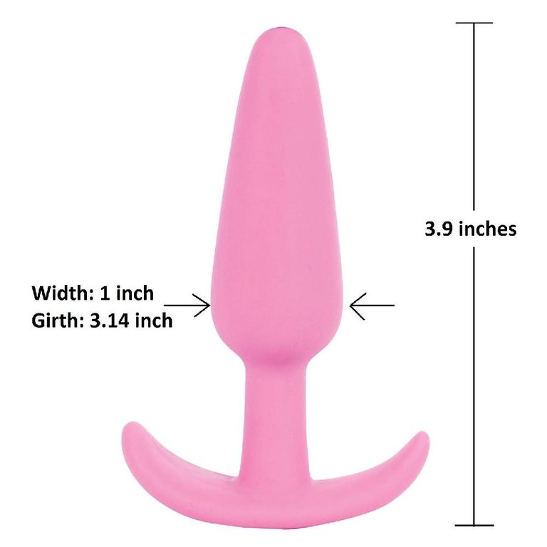 Doc Johnson Mood Naughty Silicone Anal Plug Medium Pink