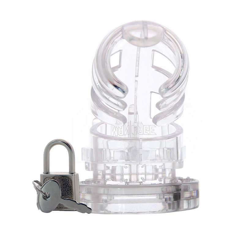 Shots Male Chastity Locking Partial Enclosure 3.5"