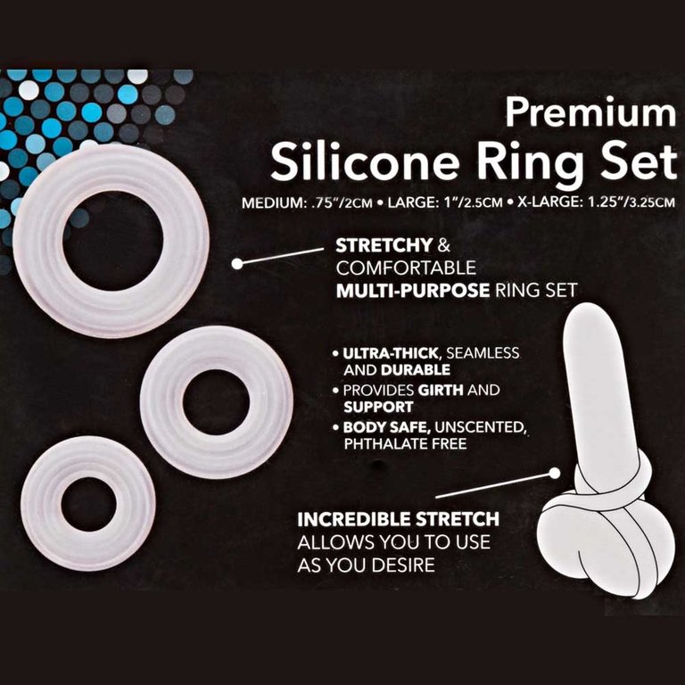 CalExotic Premium Silicone Ring Set