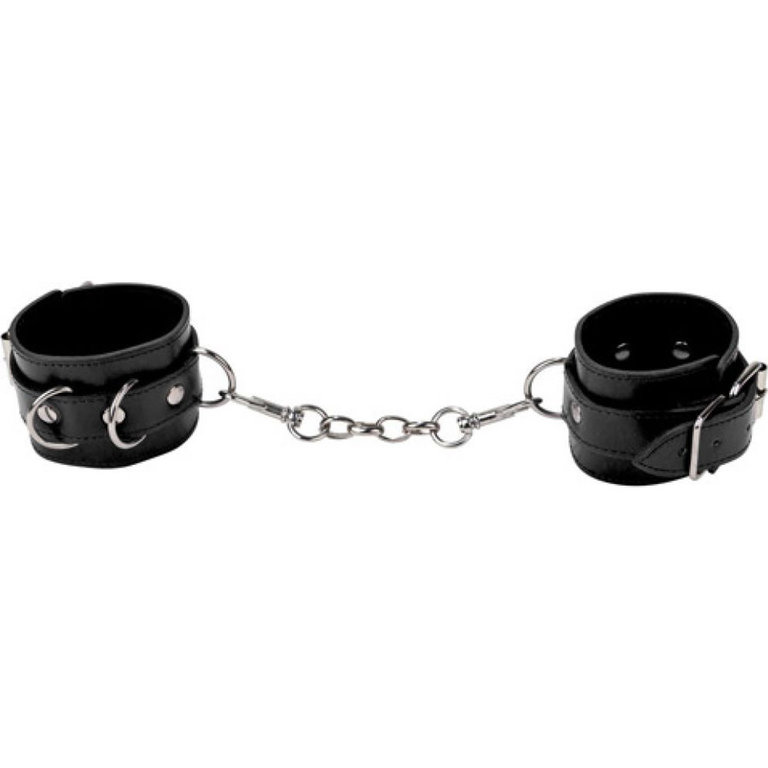 Shots Ouch! Leather Cuffs