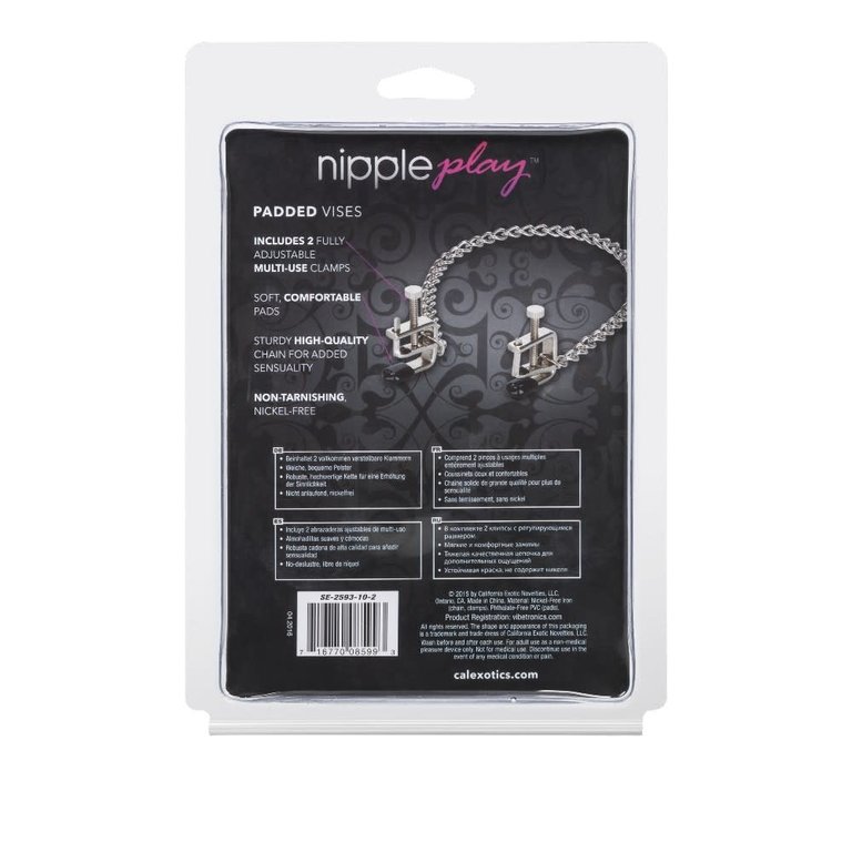 CalExotic Nipple Play Padded Vise Clamps