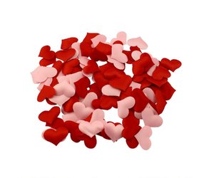 Heart Confetti - Bachelorette Party Decorations - Red and Pink, 7.8g