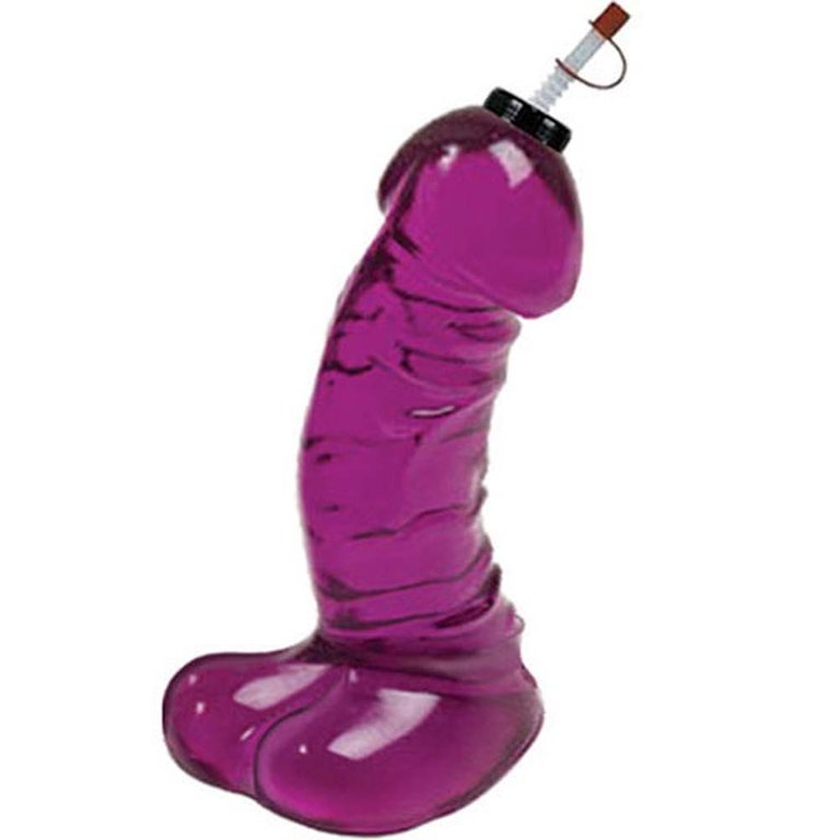 Hott Products Big Dicky Chug Sports Bottle - Purple - 16 oz.