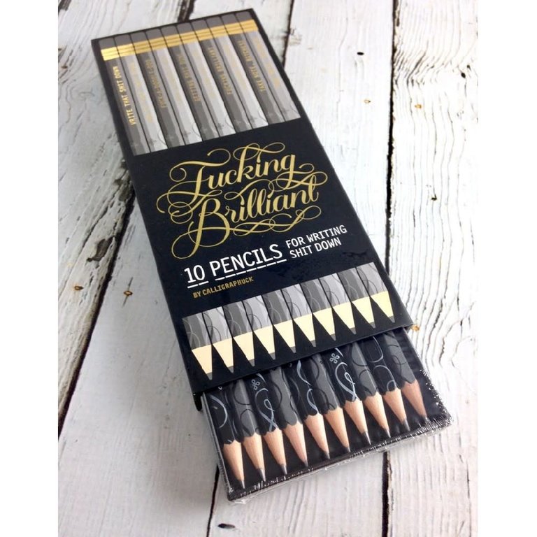 Calligraphuck Fucking Brilliant Pencils 10 Pack