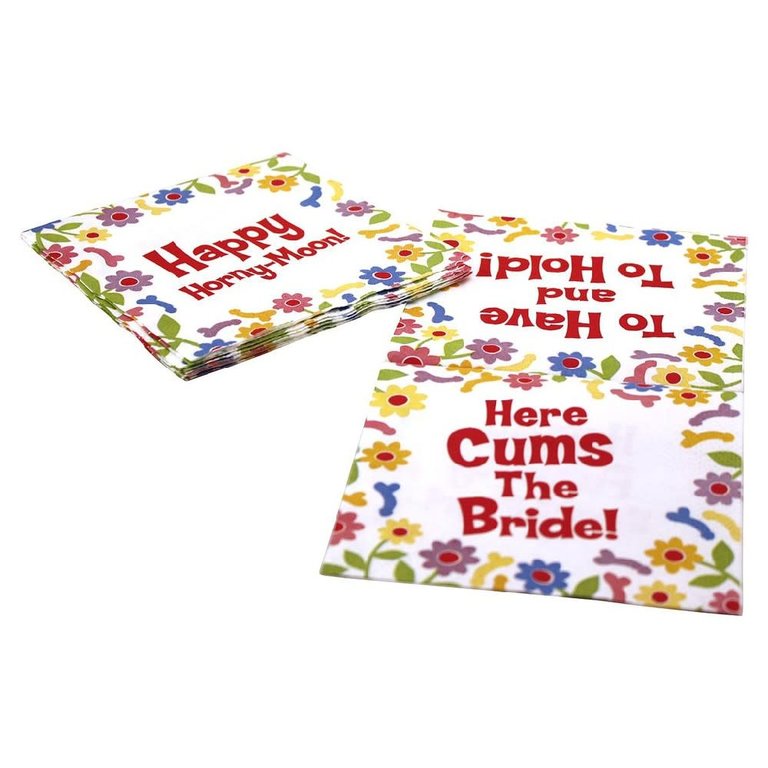 Candyprints Bachelorette Floral Napkins 8 Pack