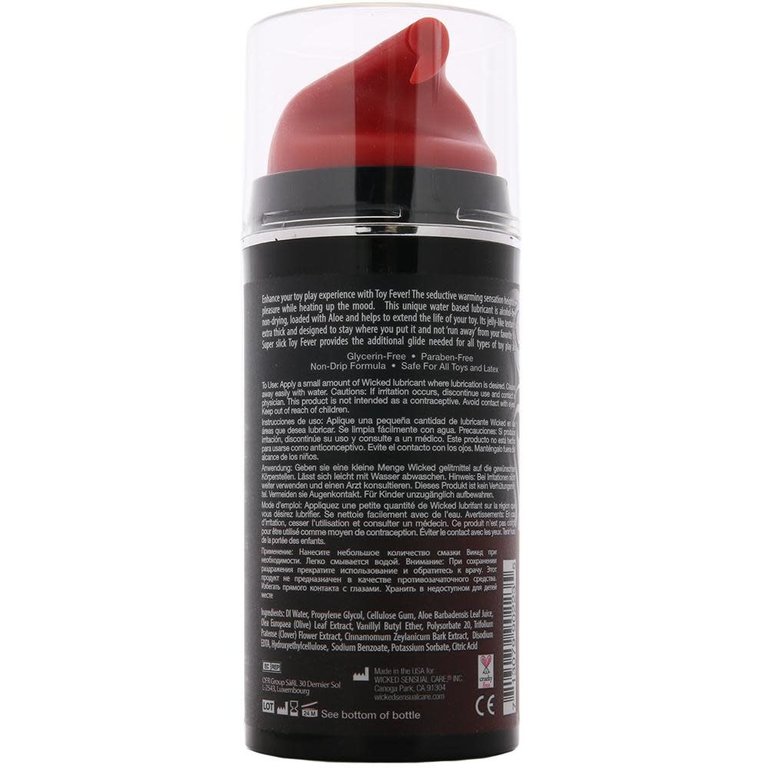 Wicked Sensual Care Toy Love Warming Waterbased Gel - 3.3 oz