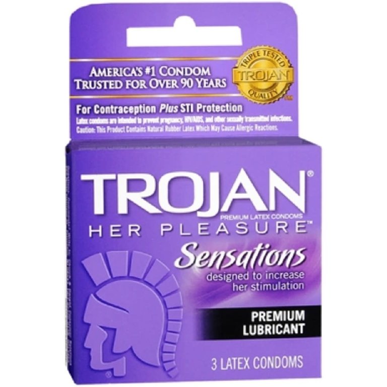 Trojan Her Pleasure Sensations 3-pack