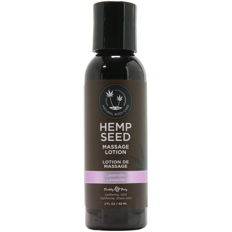 Earthly Body Lavender Hemp Seed Massage Oil  - 2 Oz.