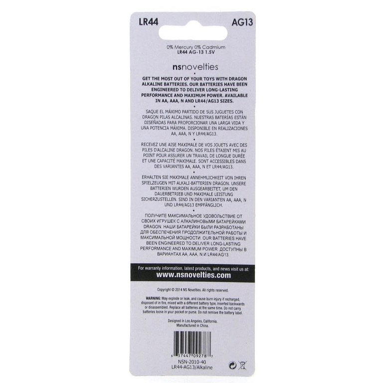 NS Novelties LR-44/AG13  Battery 10-Pack