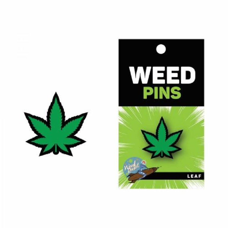 Wood Rocket LLC Marijuana Green Pin
