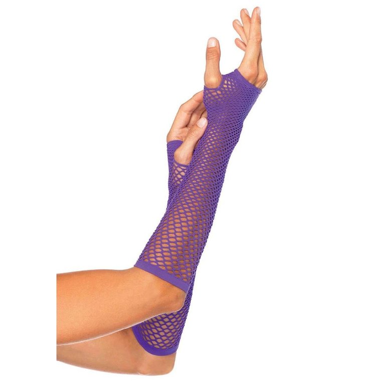 Leg Avenue Triangle Net Fingerless Gloves