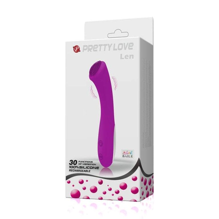 Pretty Love Len Rechargeable Wand - 30 Function Purple