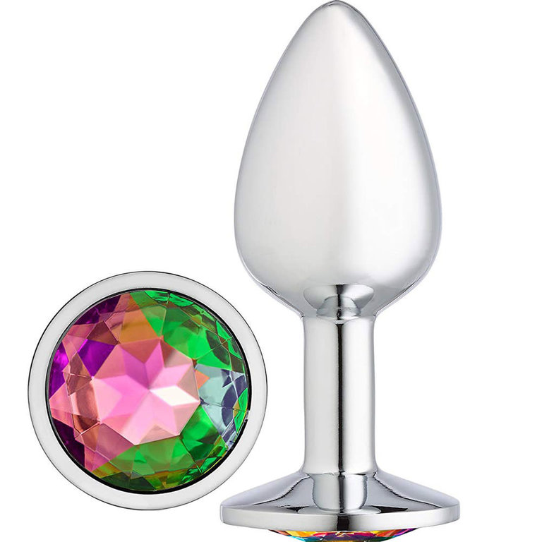 Cloud 9 Novelties Gems Silver Chrome Anal Plug - Small