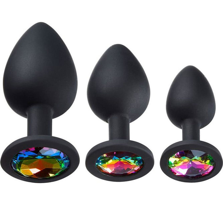 Cloud 9 Novelties Gems Silicone Anal Plug Kit