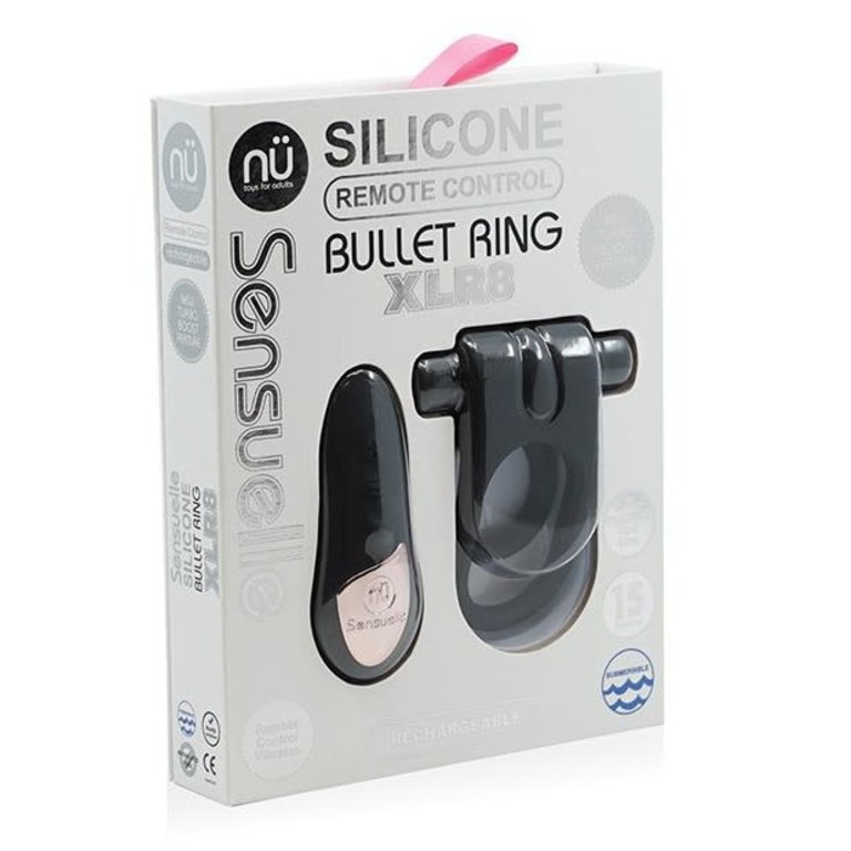 Sensuelle Silicone Remote Control Bullet C-Ring XLR8