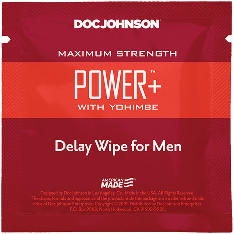 Doc Johnson Delay Wipes for Men 10-Pack